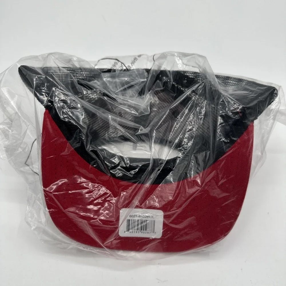 2 Decky Original Blank Flat Bill Trucker Cap Mesh Snapback Hat & 1 Chokolid NWT